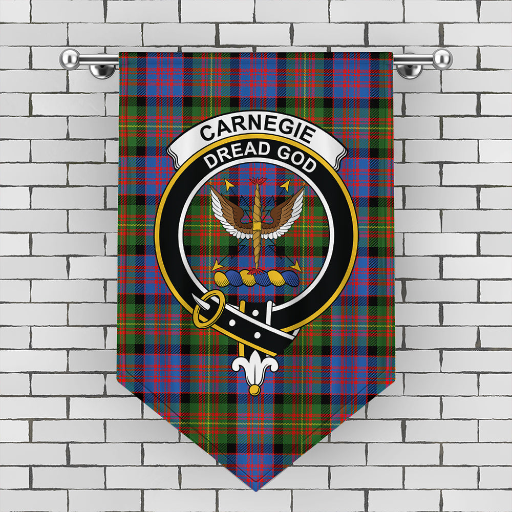 Carnegie Ancient Tartan Crest Gonfalon