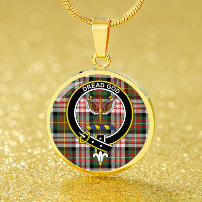 Carnegie Dress 2 Tartan Crest Circle Necklace