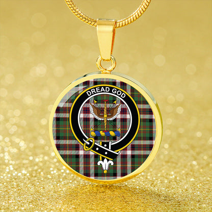 Carnegie Dress Dance Tartan Crest Circle Necklace