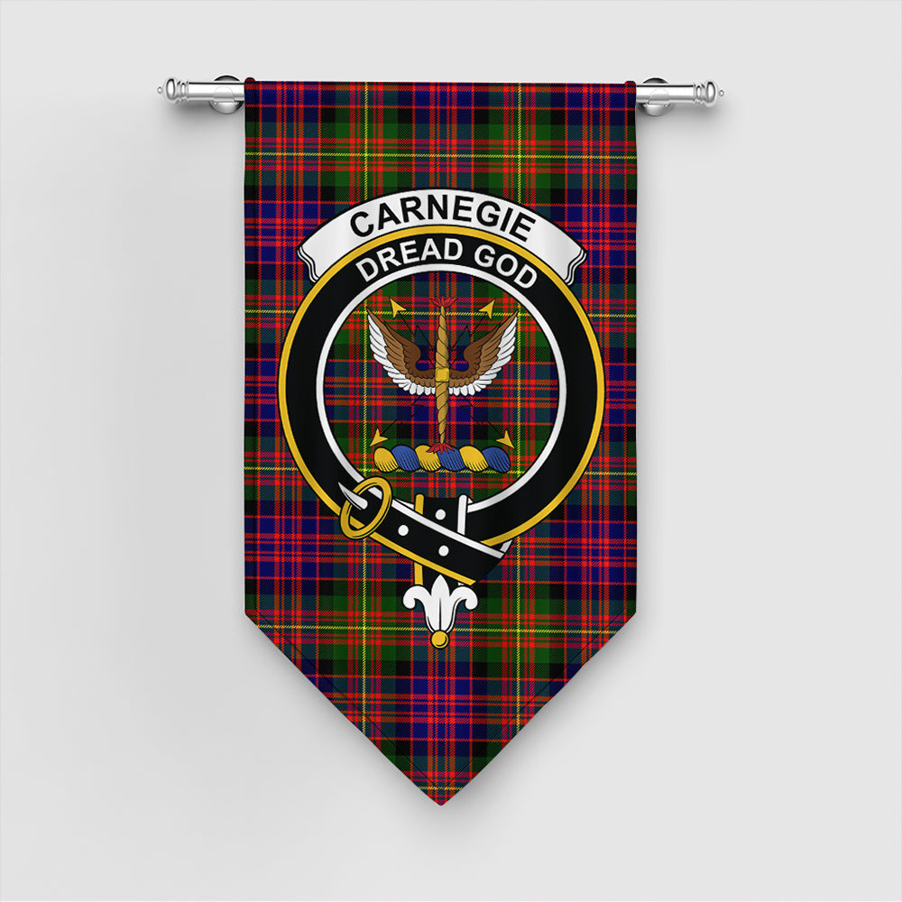 Carnegie Modern Tartan Crest Gonfalon