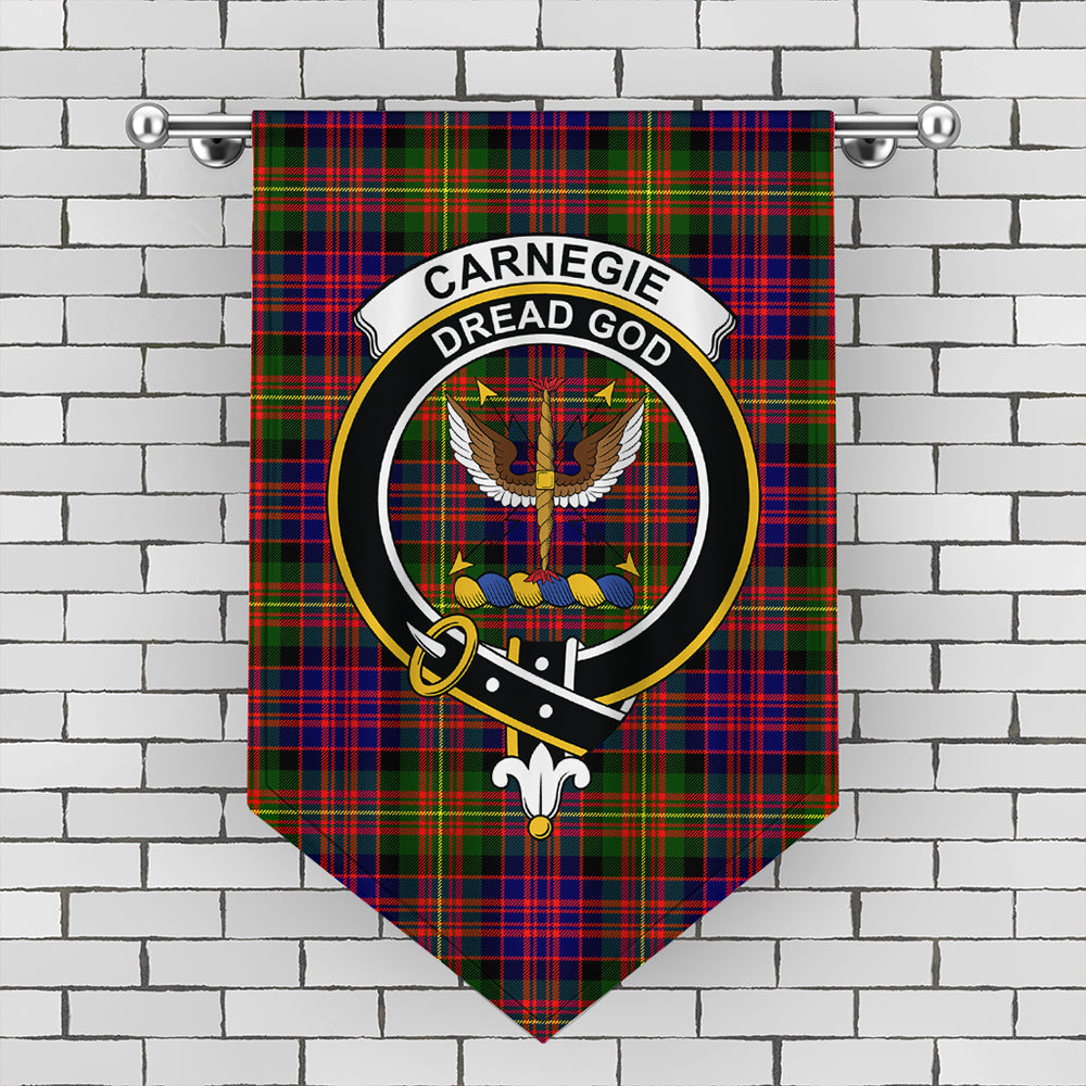 Carnegie Modern Tartan Crest Gonfalon