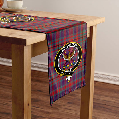 Carnegie Weathered Tartan Crest Table Runner