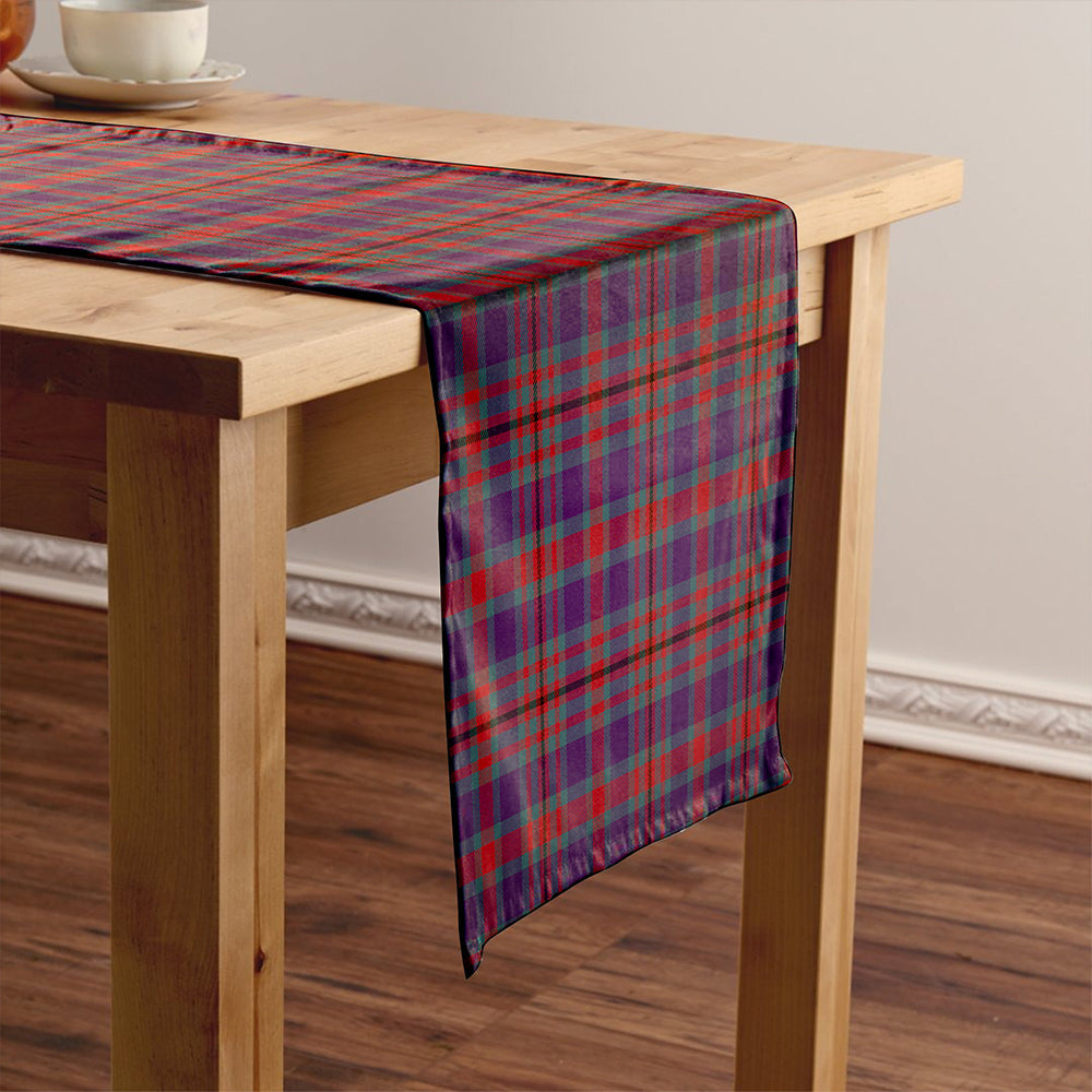 Carnegie Weathered Tartan Crest Table Runner