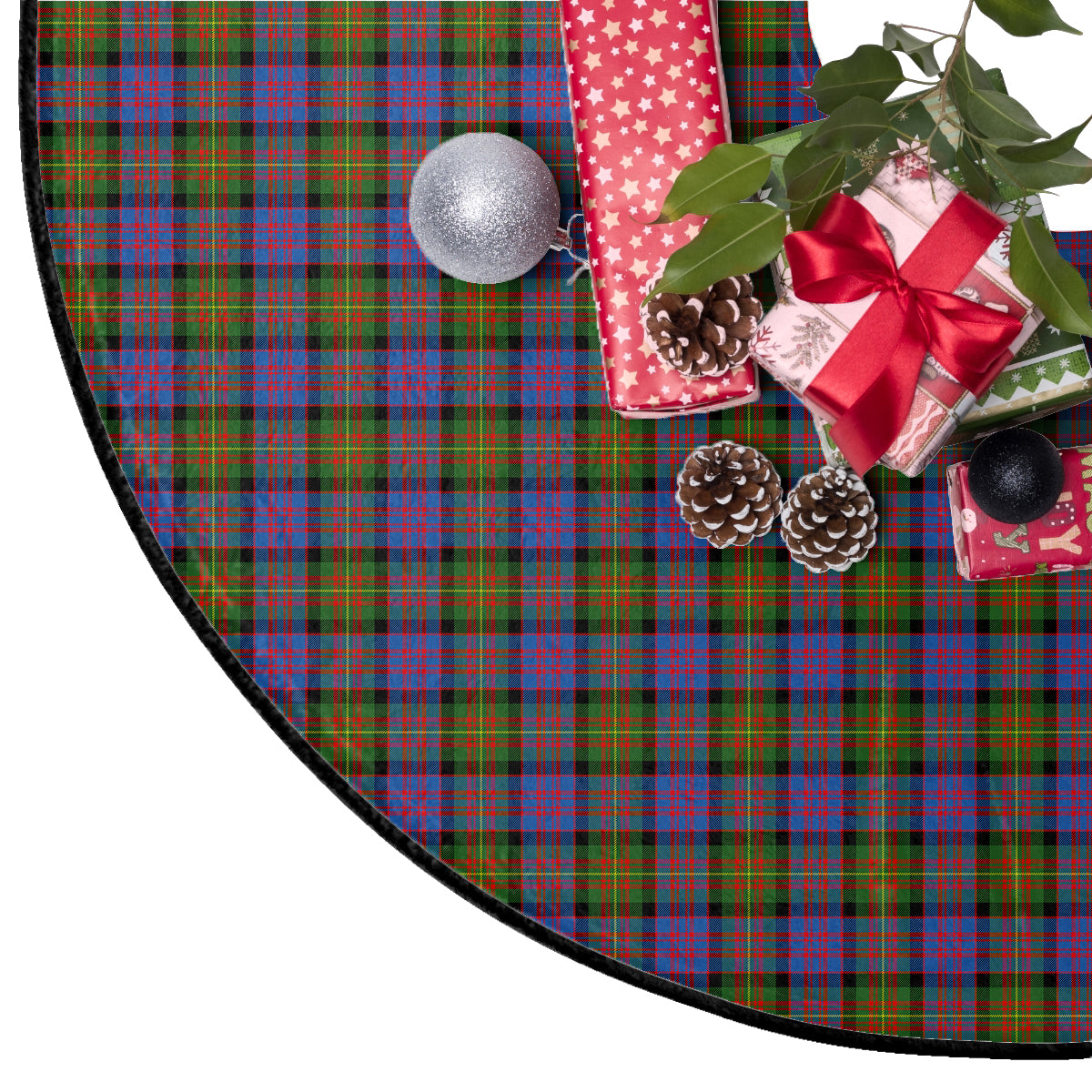 Carnegie Ancient Tartan Plaid Christmas Tree Skirt