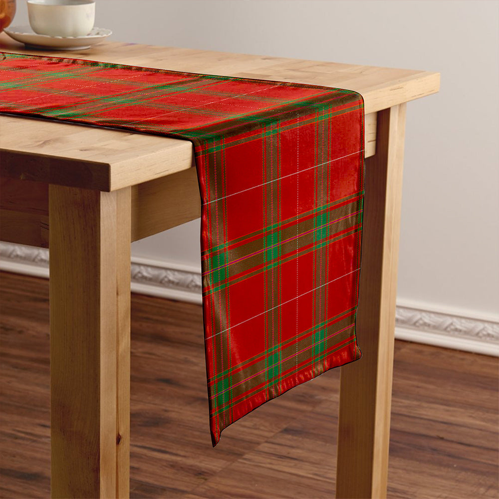 Carruthers Modern Tartan Crest Table Runner