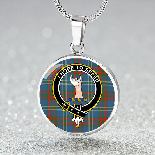 Cathcart Ancient Tartan Crest Circle Necklace