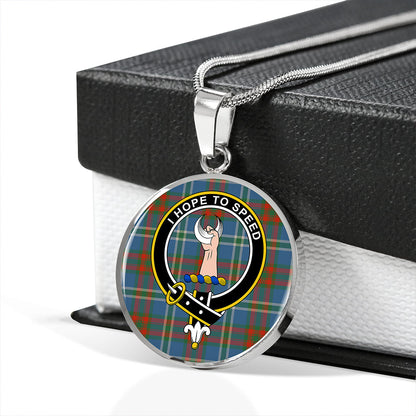 Cathcart Ancient Tartan Crest Circle Necklace