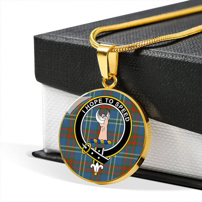 Cathcart Ancient Tartan Crest Circle Necklace