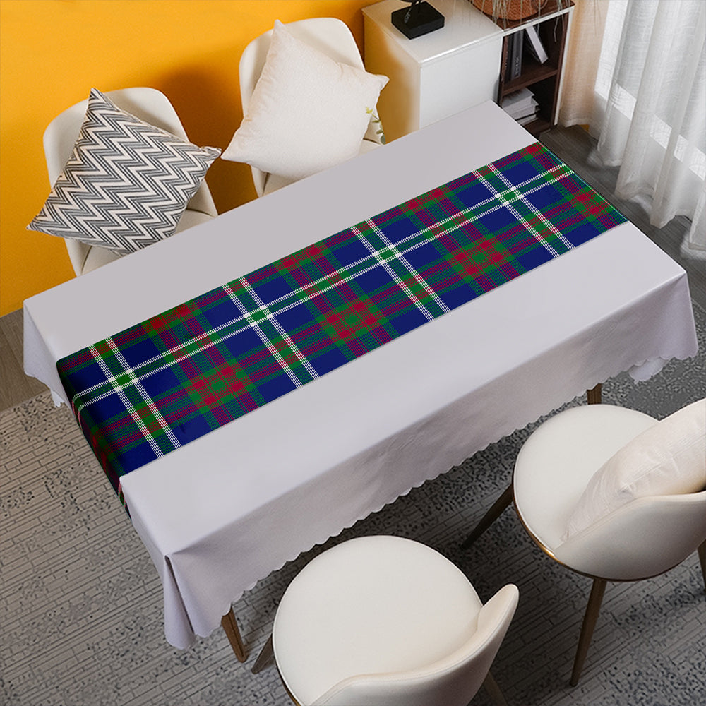 Cathcart Modern Tartan Crest Table Runner