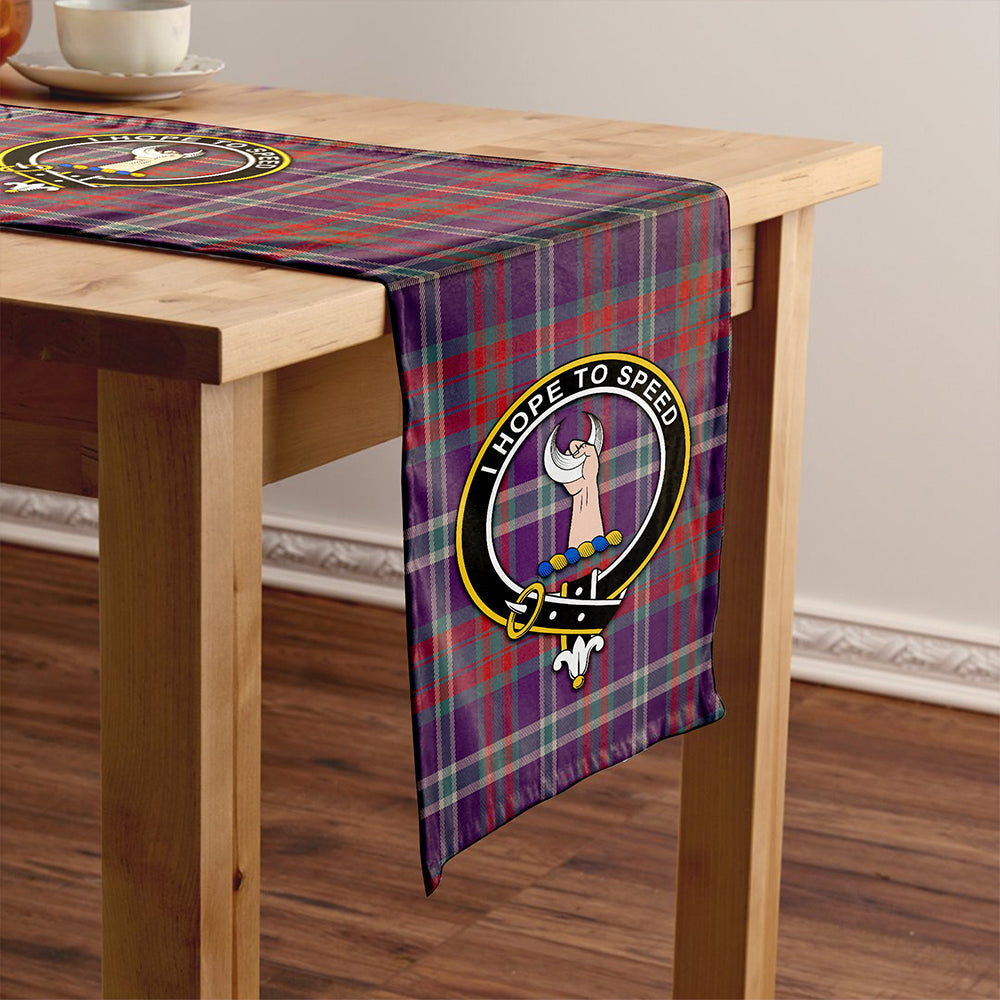 Cathcart Weathered Tartan Crest Table Runner