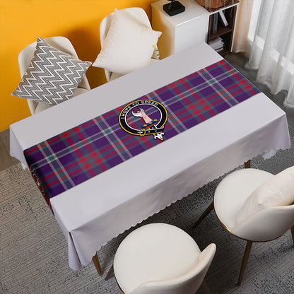 Cathcart Weathered Tartan Crest Table Runner