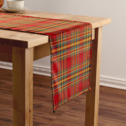 Chattan Weathered Tartan Crest Table Runner