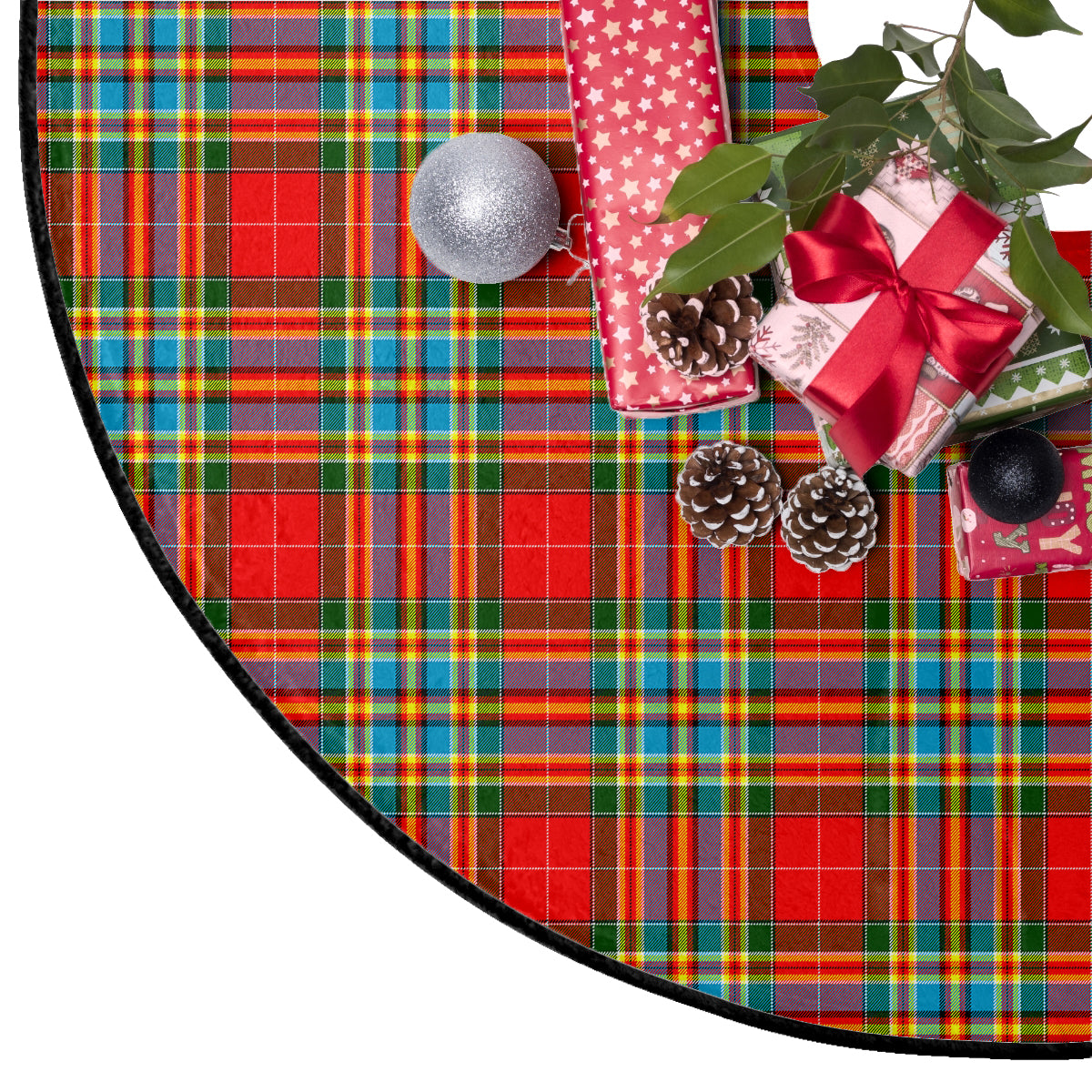 Chattan Tartan Plaid Christmas Tree Skirt