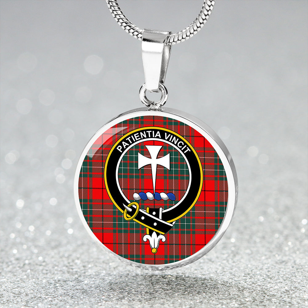 Cheyne Tartan Crest Circle Necklace