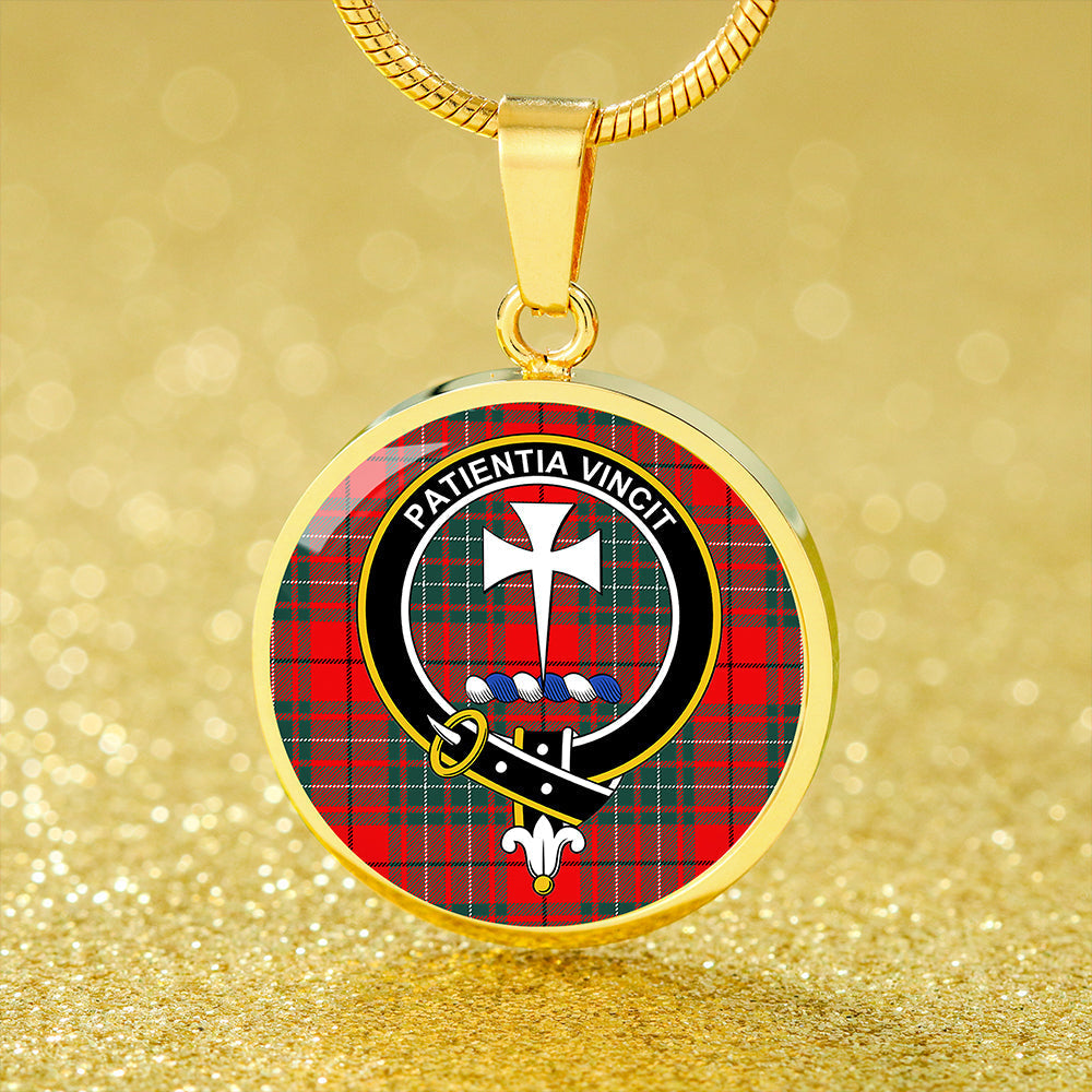 Cheyne Tartan Crest Circle Necklace