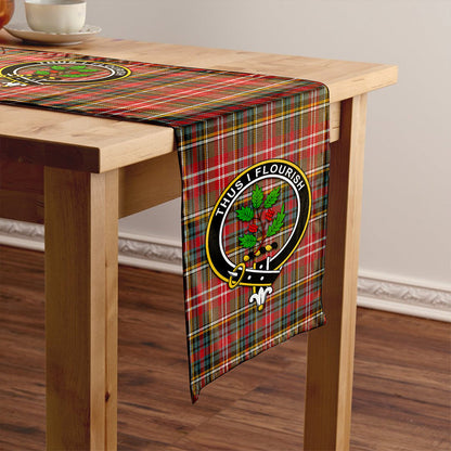 Christie Weathered Tartan Crest Table Runner