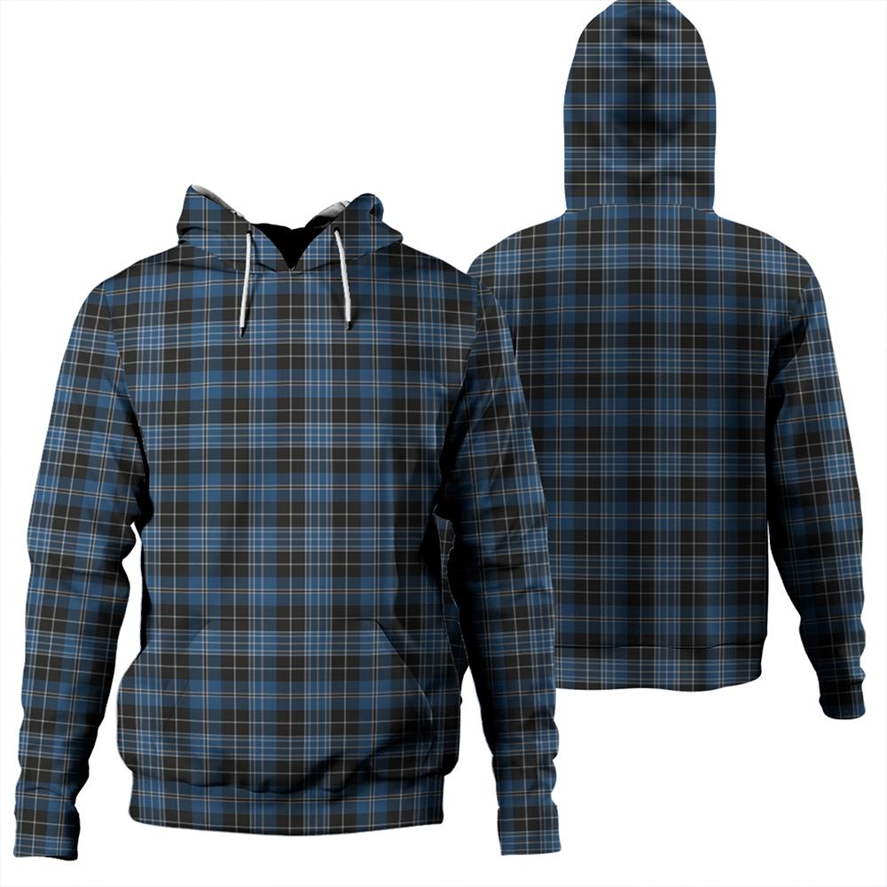 Clergy Blue Tartan Plaid Hoodie