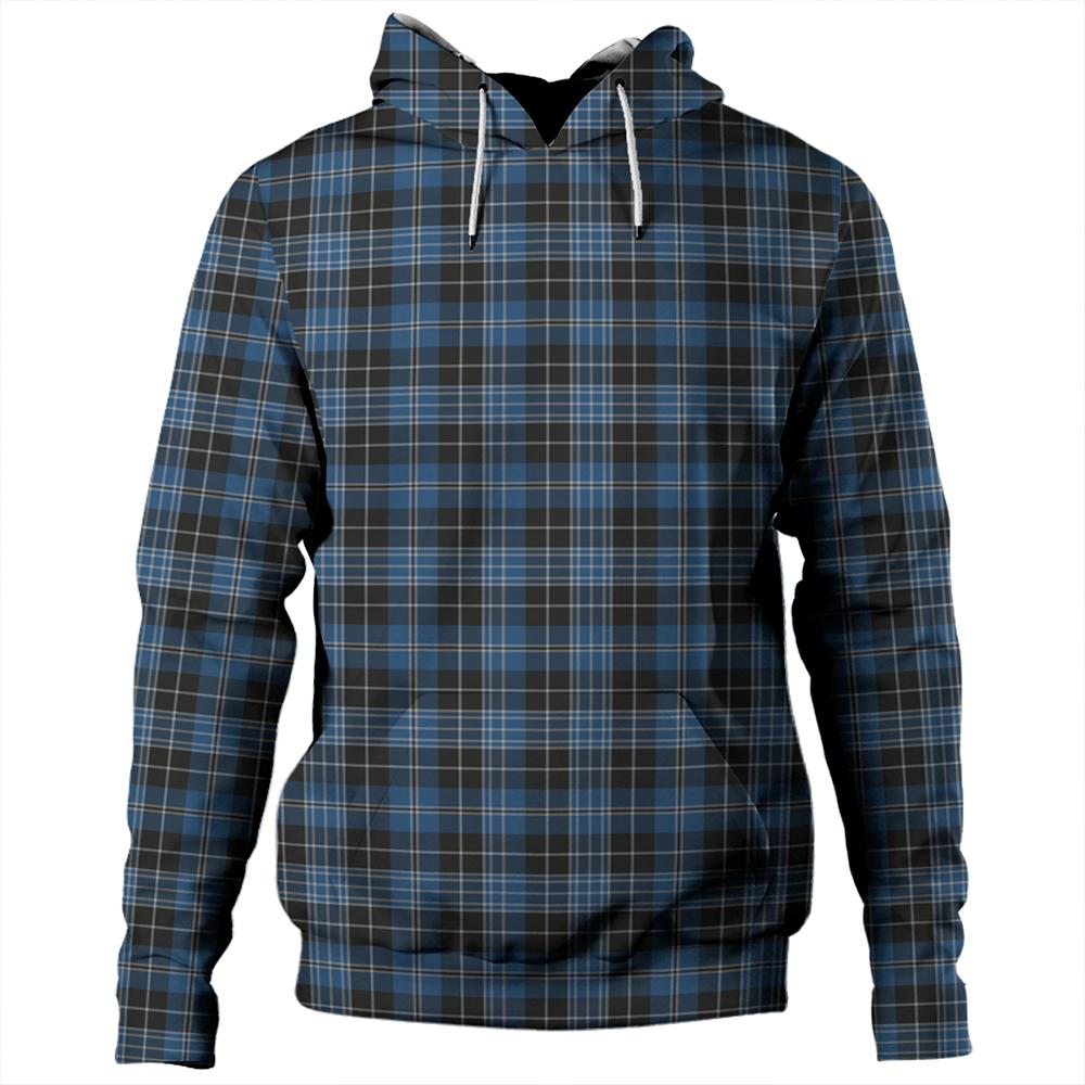 Clergy Blue Tartan Plaid Hoodie