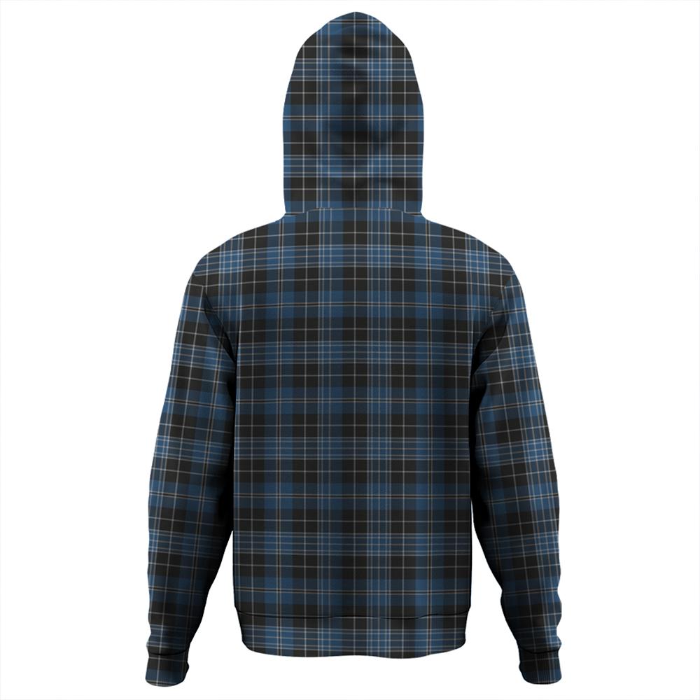 Clergy Blue Tartan Plaid Hoodie