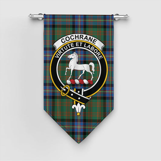 Cochrane Ancient Tartan Crest Gonfalon