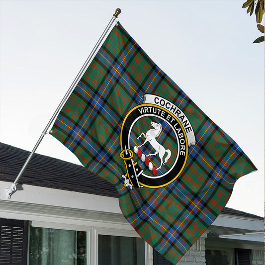 Cochrane Ancient Tartan Classic Crest House Flag