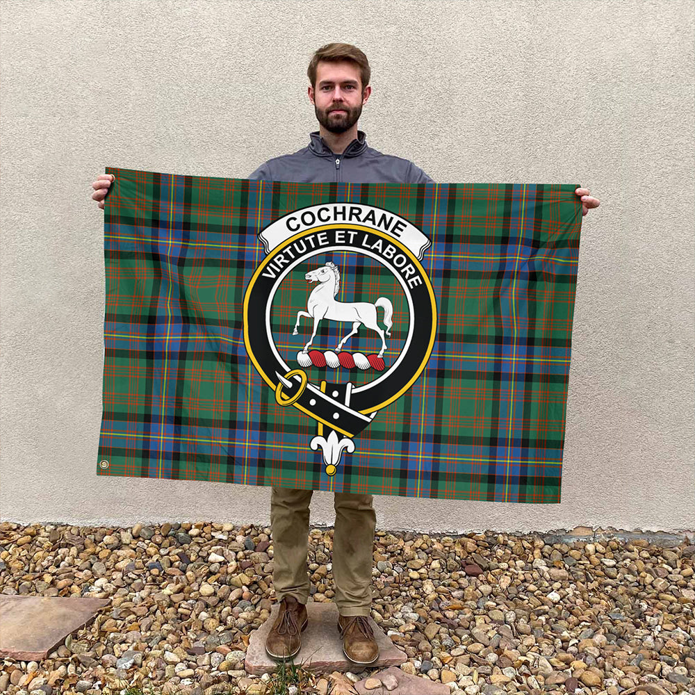 Cochrane Ancient Tartan Classic Crest House Flag