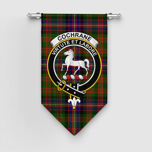 Cochrane Modern Tartan Crest Gonfalon