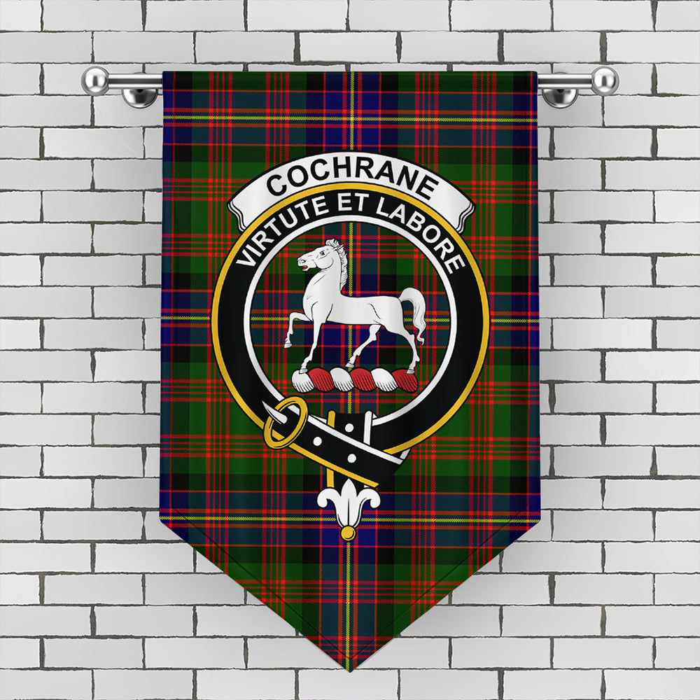 Cochrane Modern Tartan Crest Gonfalon