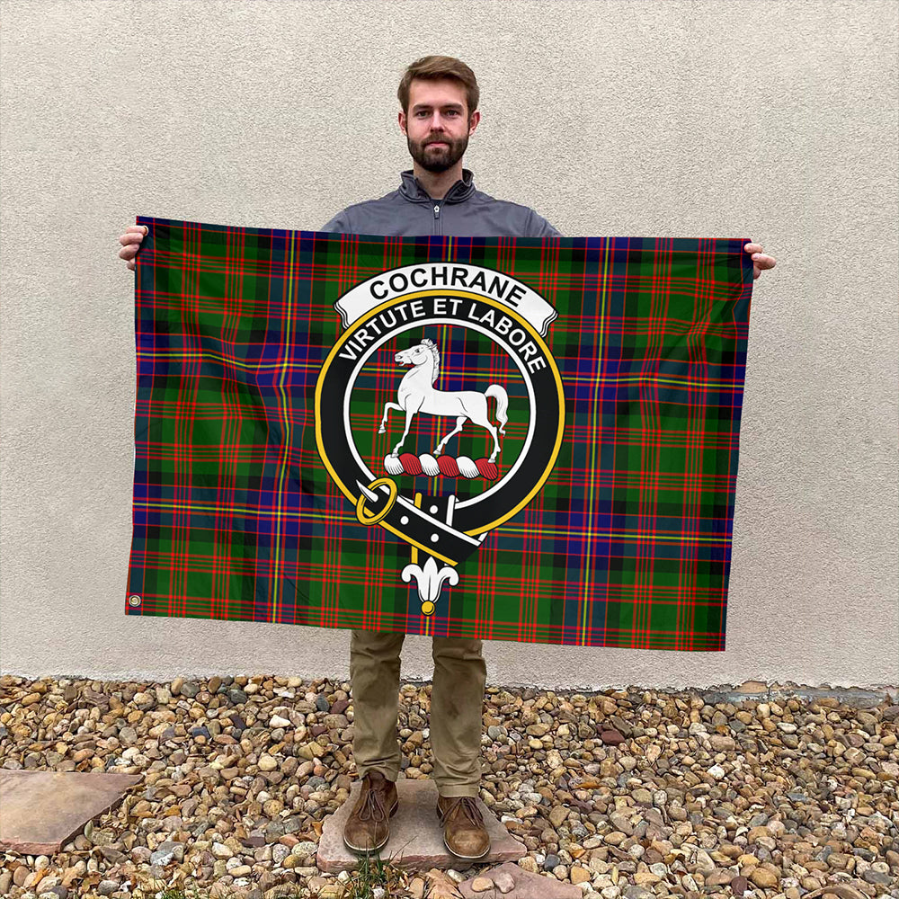 Cochrane Modern Tartan Classic Crest House Flag