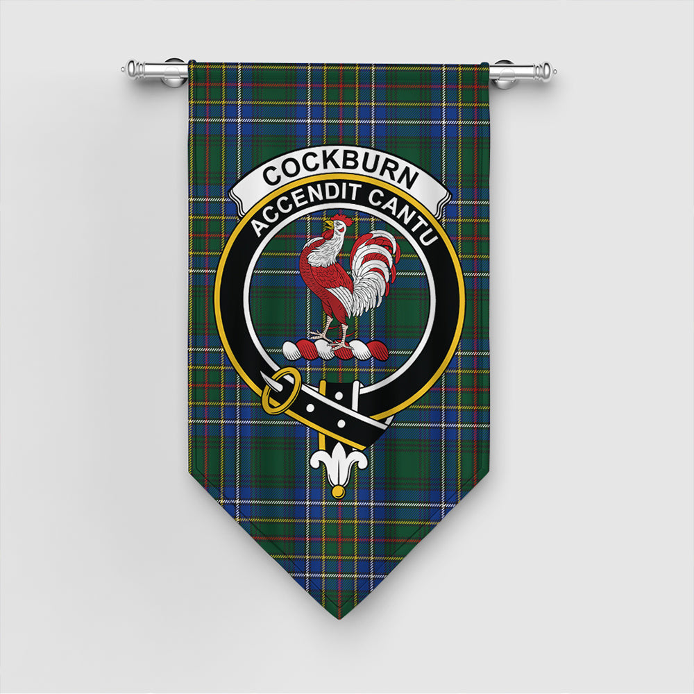 Cockburn Ancient Tartan Crest Gonfalon