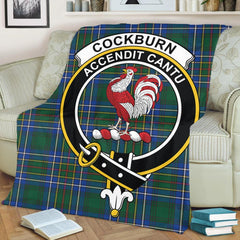 Cockburn Ancient Tartan Crest Premium Blanket