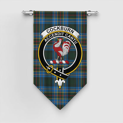 Cockburn Modern Tartan Crest Gonfalon