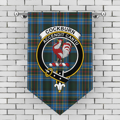 Cockburn Modern Tartan Crest Gonfalon