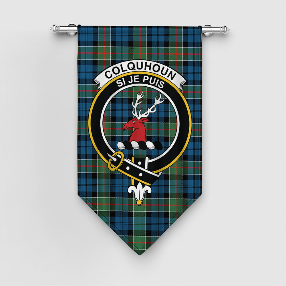 Colquhoun Ancient Tartan Crest Gonfalon