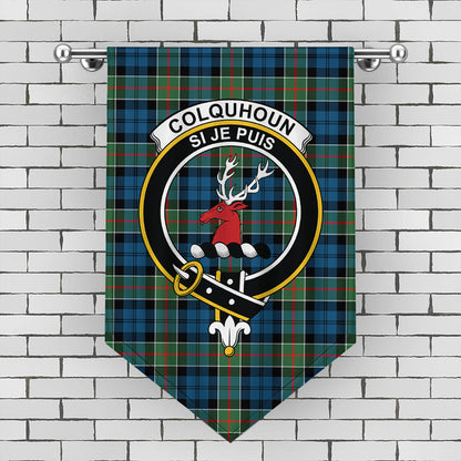 Colquhoun Ancient Tartan Crest Gonfalon