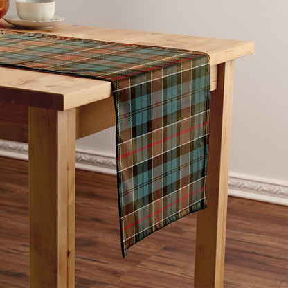 Colquhoun Weathered Tartan Crest Table Runner