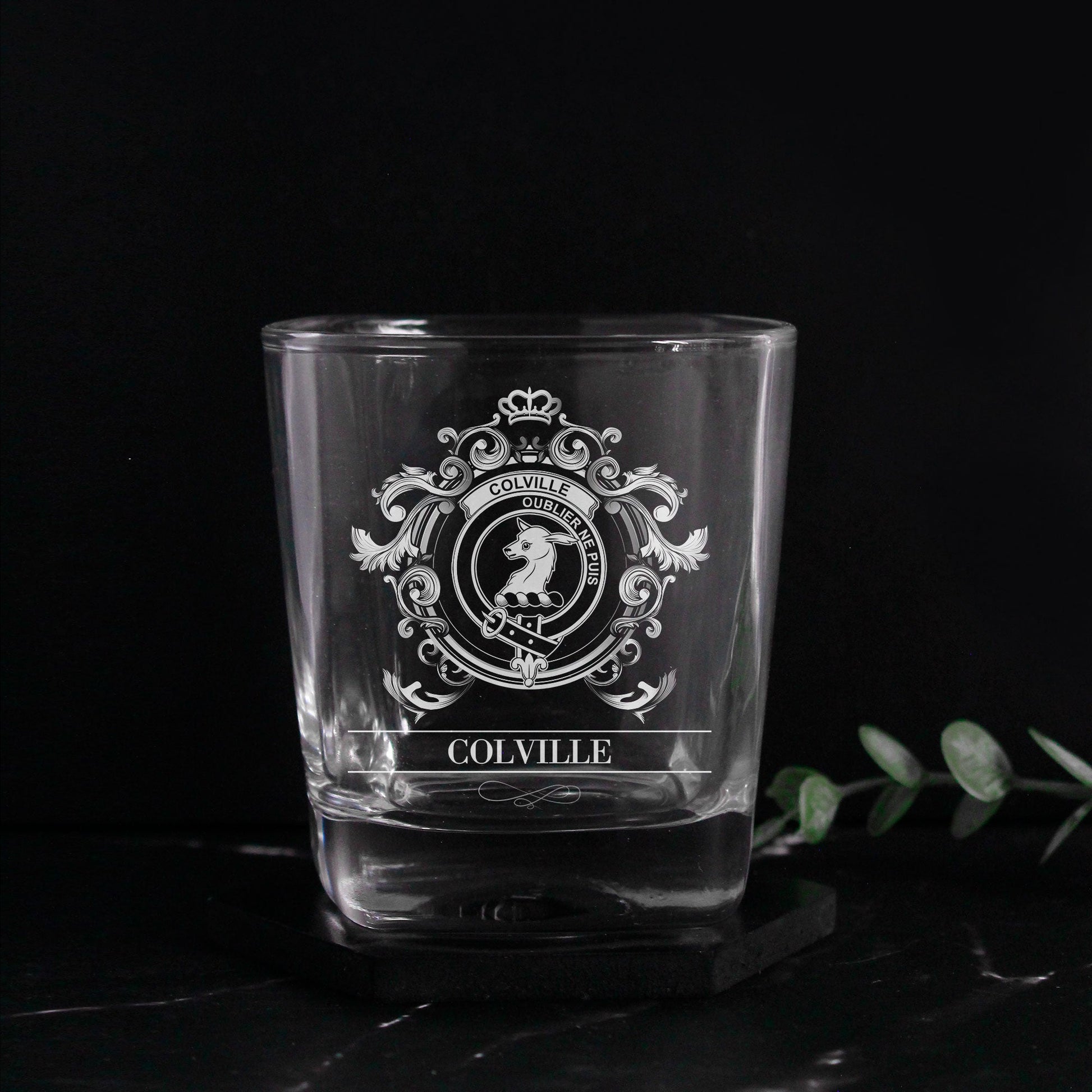 Colville Tartan Clan Decanter Set