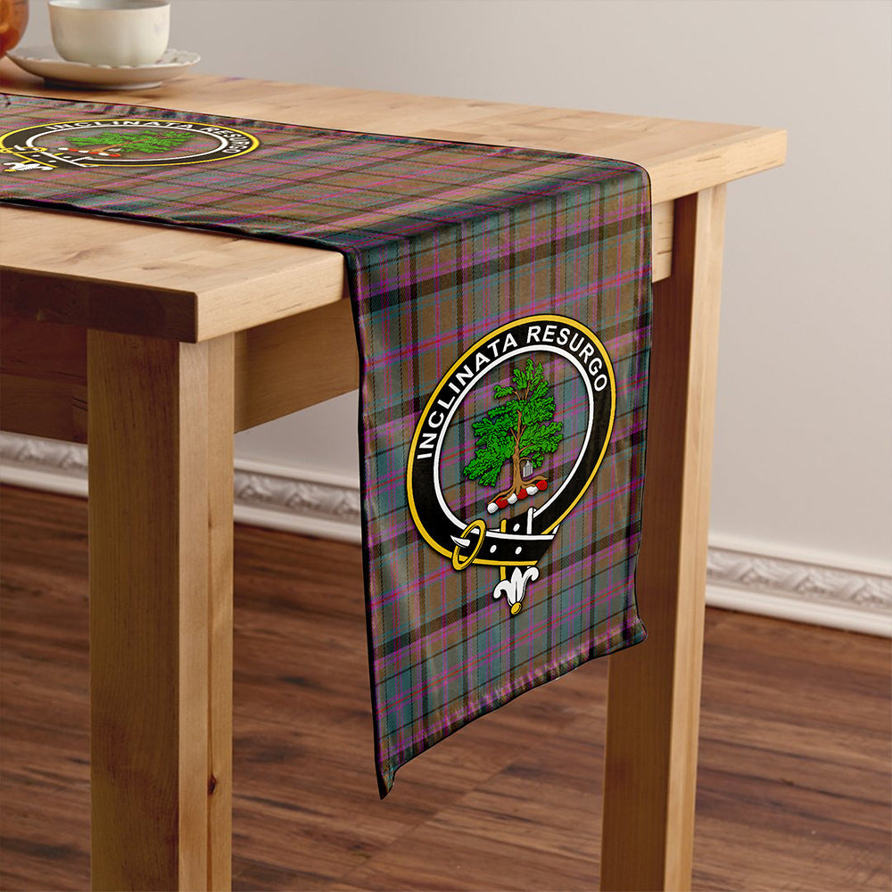 Cooper Weathered Tartan Crest Table Runner