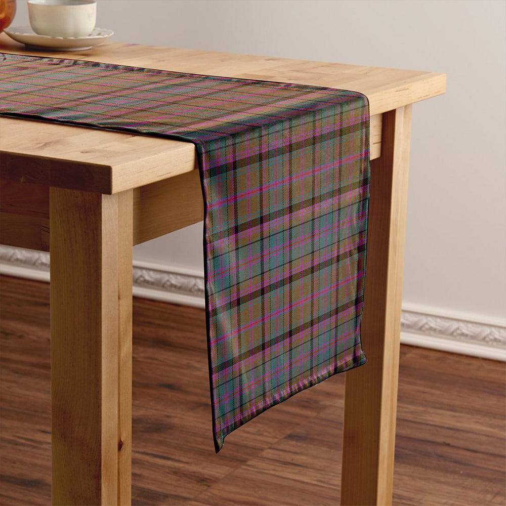 Cooper Weathered Tartan Crest Table Runner