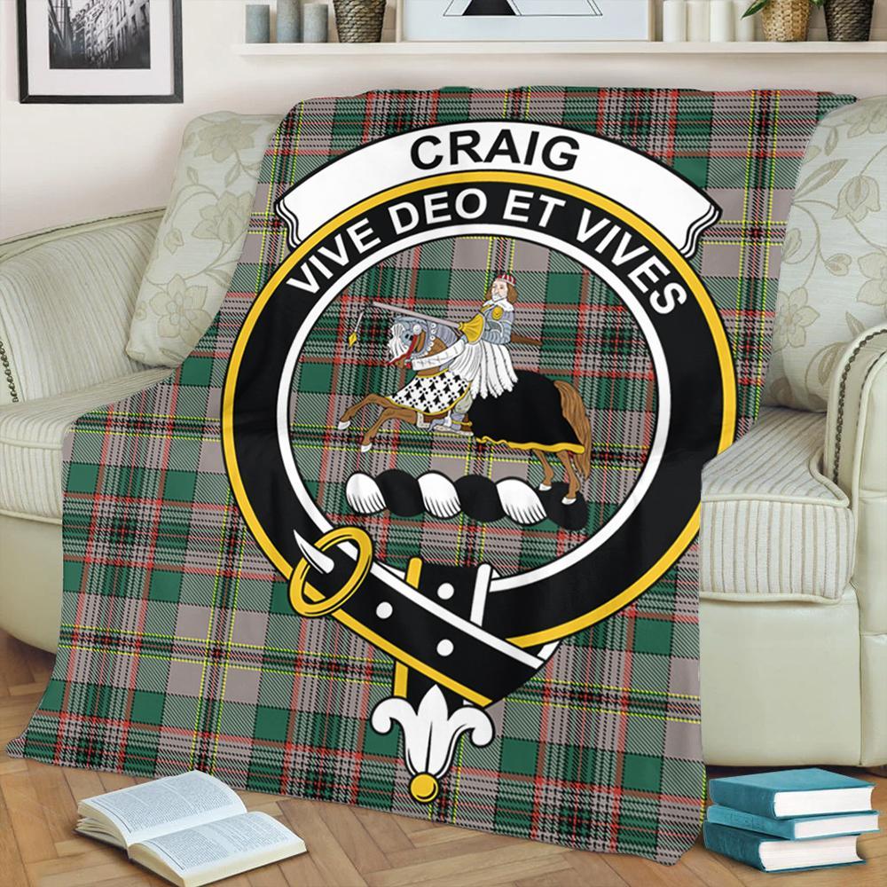 Craig Ancient Tartan Crest Premium Blanket