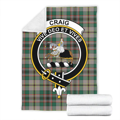 Craig Ancient Tartan Crest Premium Blanket