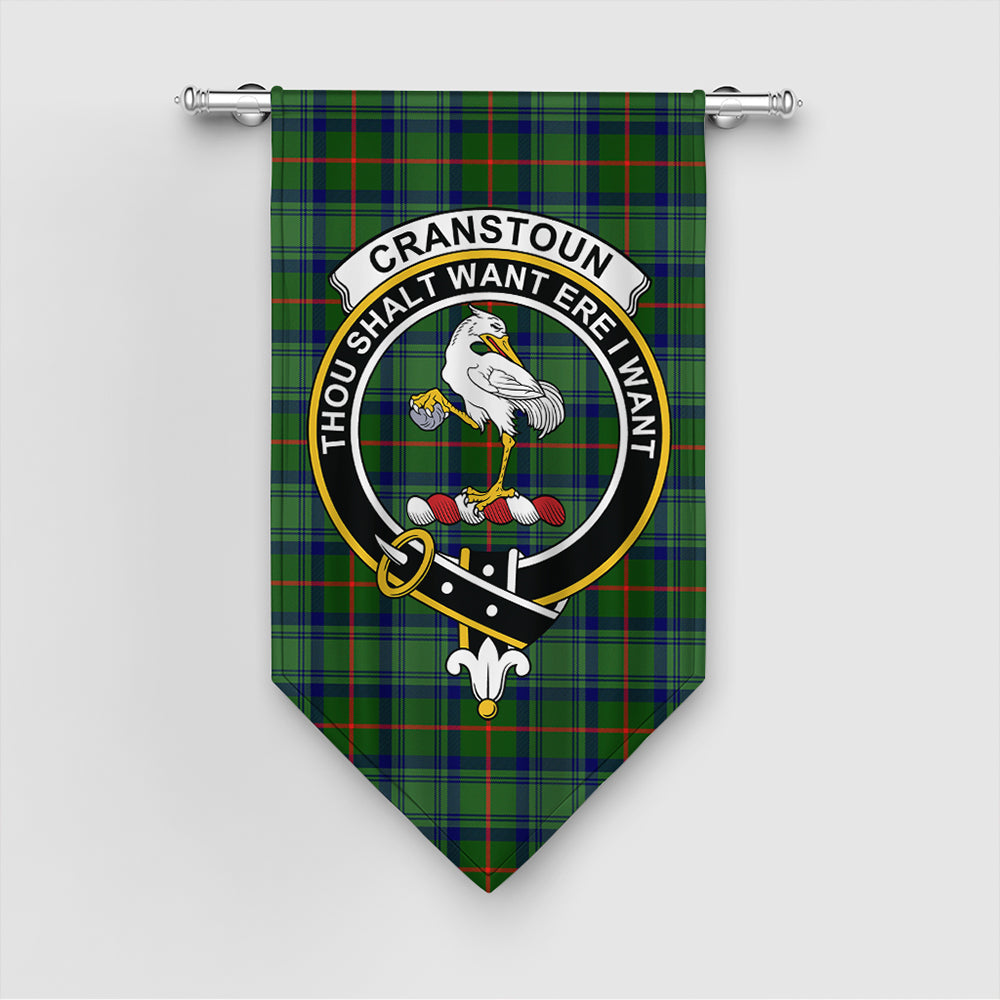 Cranstoun Tartan Crest Gonfalon