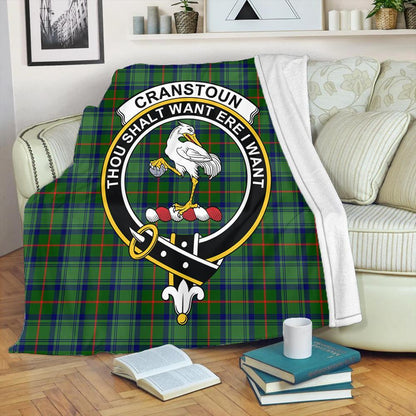 Cranstoun Tartan Crest Premium Blanket