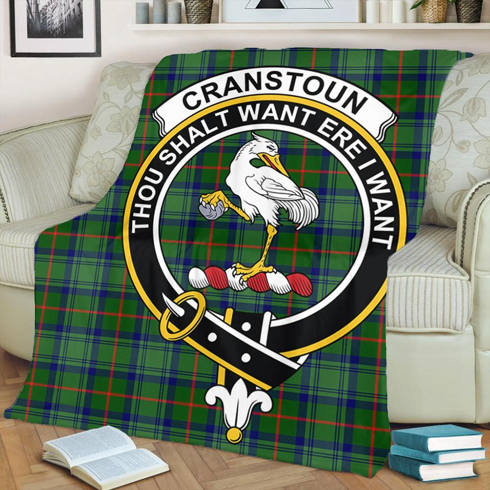 Cranstoun Tartan Crest Premium Blanket