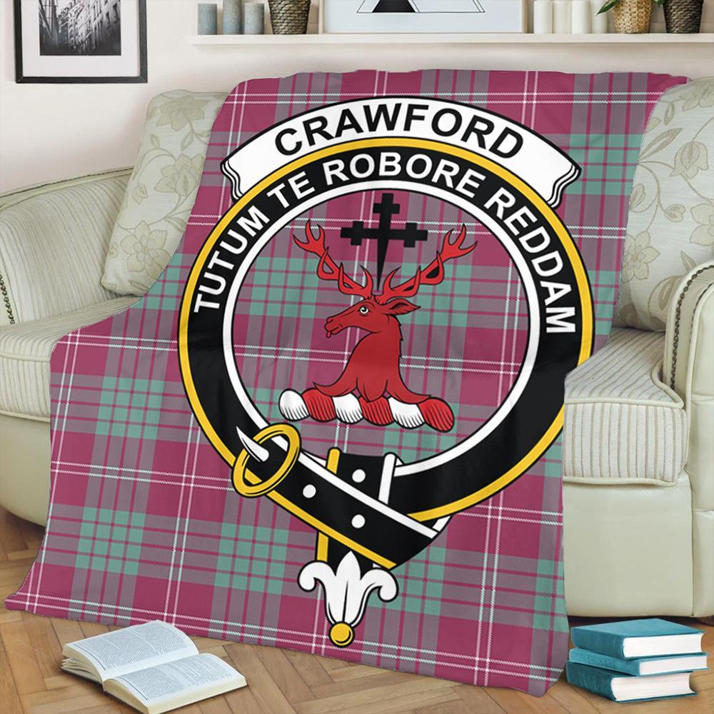 Crawford Ancient Tartan Crest Premium Blanket