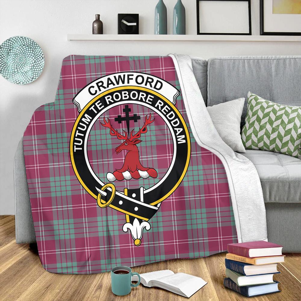 Crawford Ancient Tartan Crest Premium Blanket