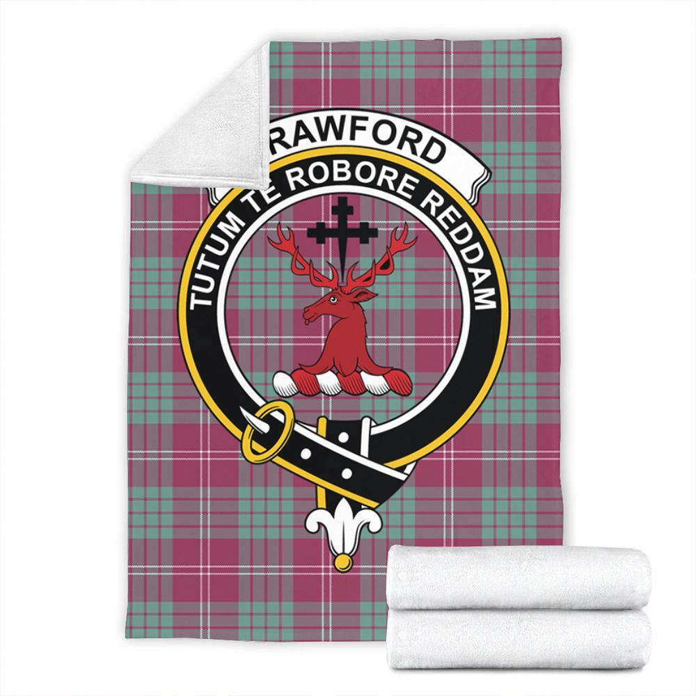 Crawford Ancient Tartan Crest Premium Blanket