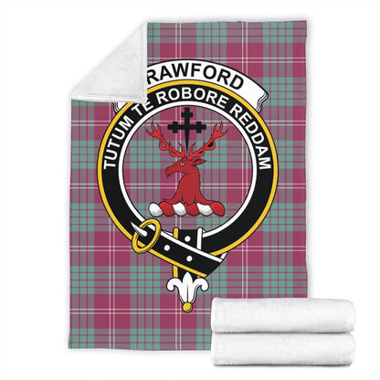 Crawford Ancient Tartan Crest Premium Blanket