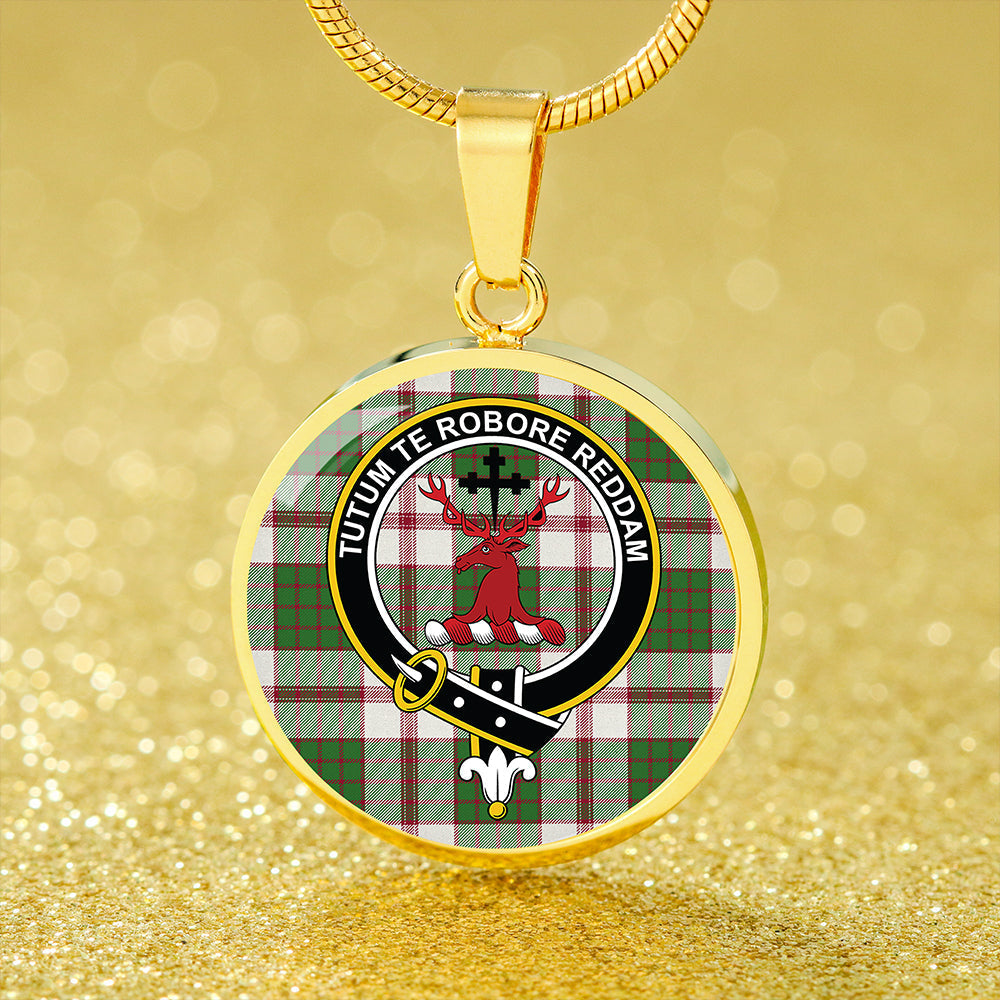 Crawford Arisaid Dance Tartan Crest Circle Necklace