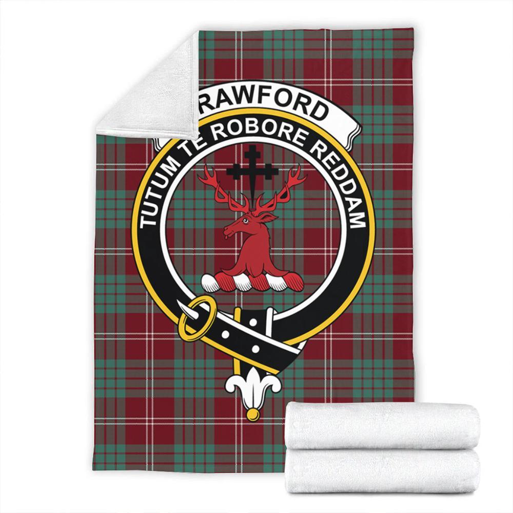 Crawford Modern Tartan Crest Premium Blanket